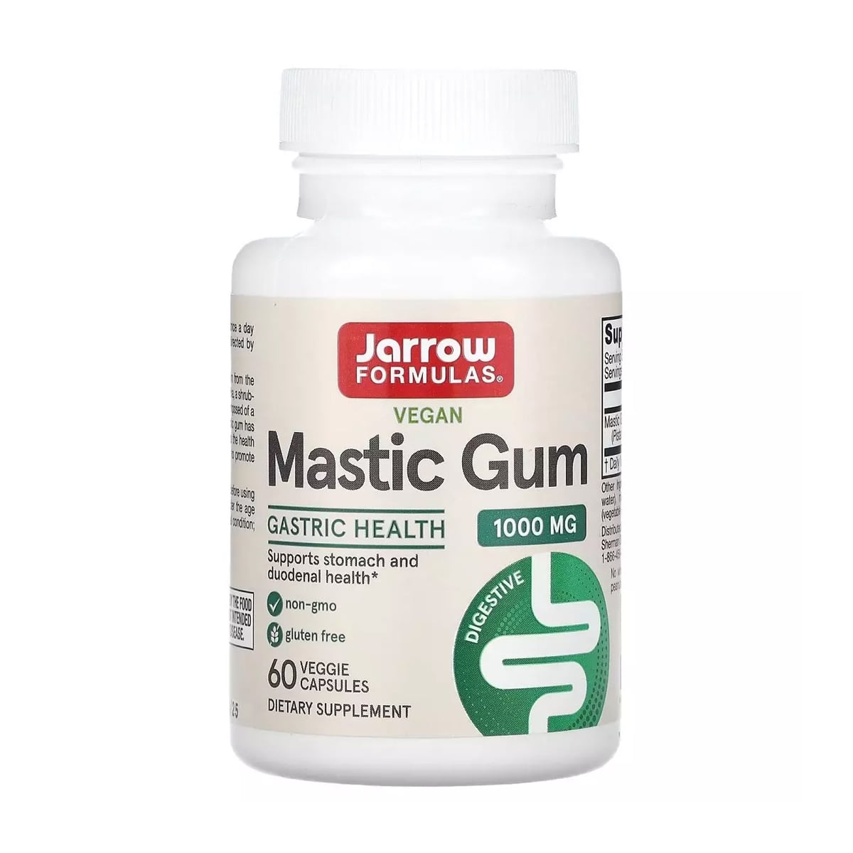 Мастикова смола Jarrow Formulas Mastic Gum 1000 мг, 60 вегетаріанських капсул