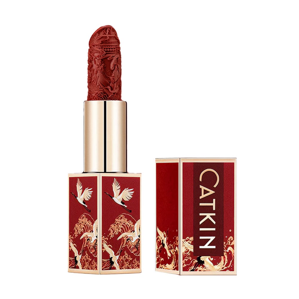 Матова помада для губ Catkin Rouge Carving Lipstick CR129 Scarlet, 3.2 г