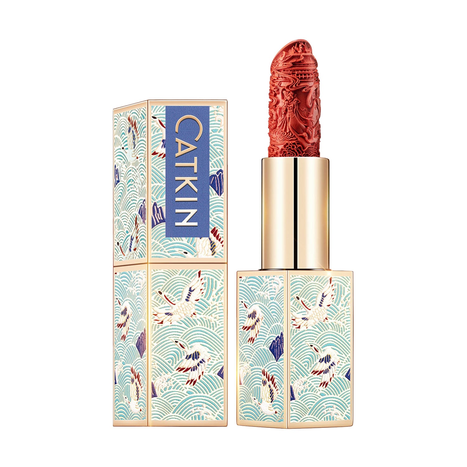 Матова помада для губ Catkin Rouge Carving Lipstick CO128 Tulipa Orphanidea, 3.2 г