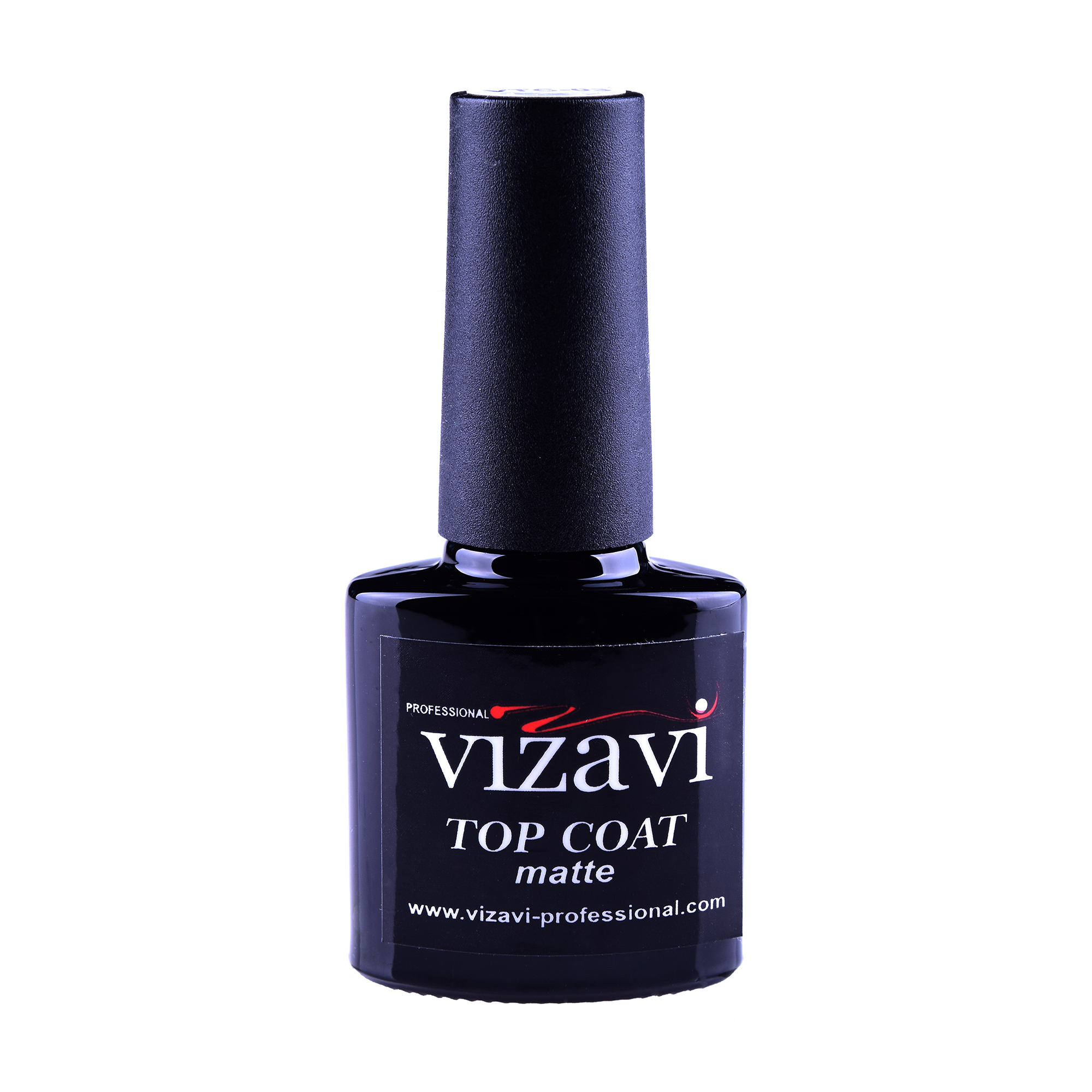 Матовий топ для гель-лаку Vizavi Professional Top Coat Matte без липкого шару VTC-03, 7.3 мл