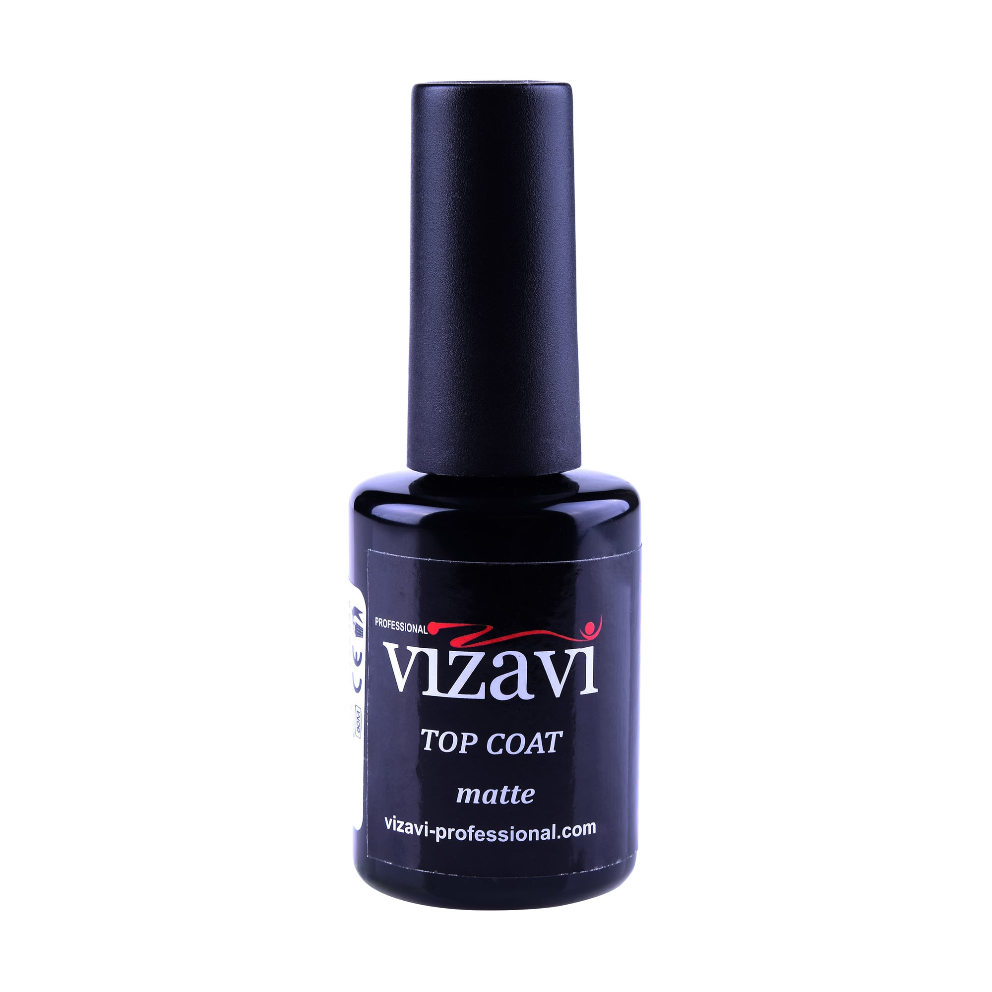 Матовий топ для гель-лаку Vizavi Professional Top Coat Matte без липкого шару VTC-13, 12 мл