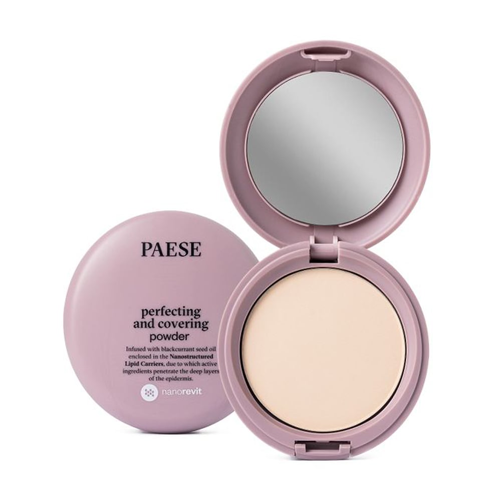 Матувальна компактна пудра Paese Perfecting And Covering Nanorevit Powder, 02 Porcelain, 9 г