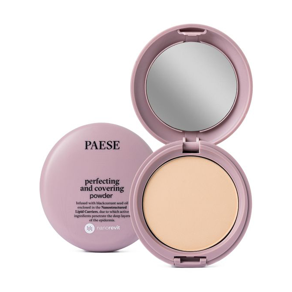 Матувальна компактна пудра Paese Perfecting And Covering Nanorevit Powder, 04 Warm Beige, 9 г