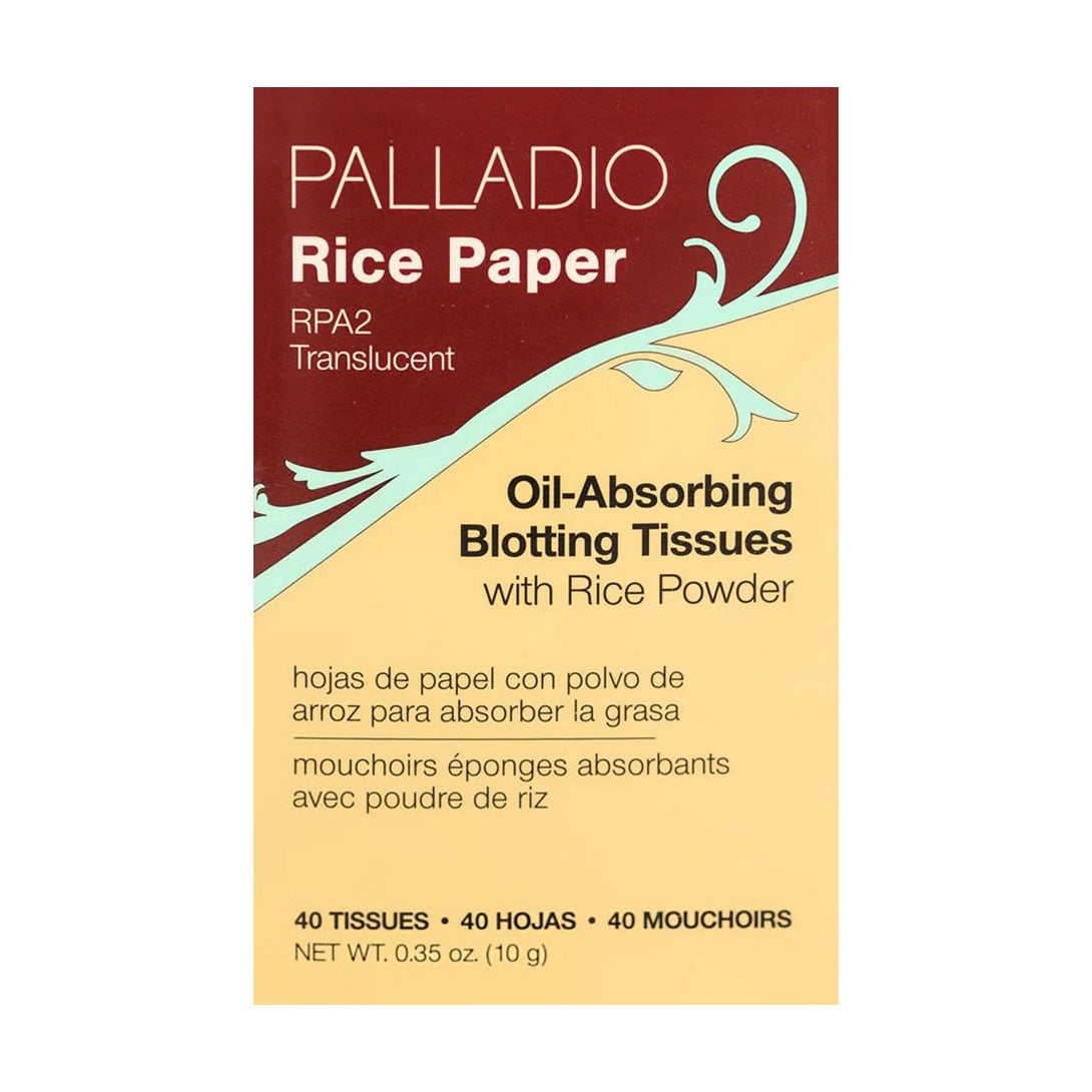 Матувальні серветки для обличчя Palladio Rice Paper Oil-Absorbing Blotting Tissues, RPA2 Translucent, 40 шт