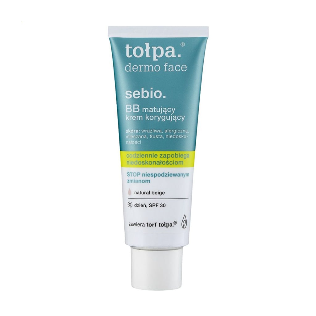 Матувальний BB-крем для обличчя Tolpa Dermo Face Sebio. SPF 30, Natural Beige, 40 мл