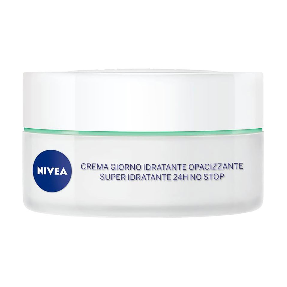 Матувальний денний крем NIVEA Інтенсивне зволоження 24 години,  для комбінованої та жирної шкіри обличчя, 50 мл