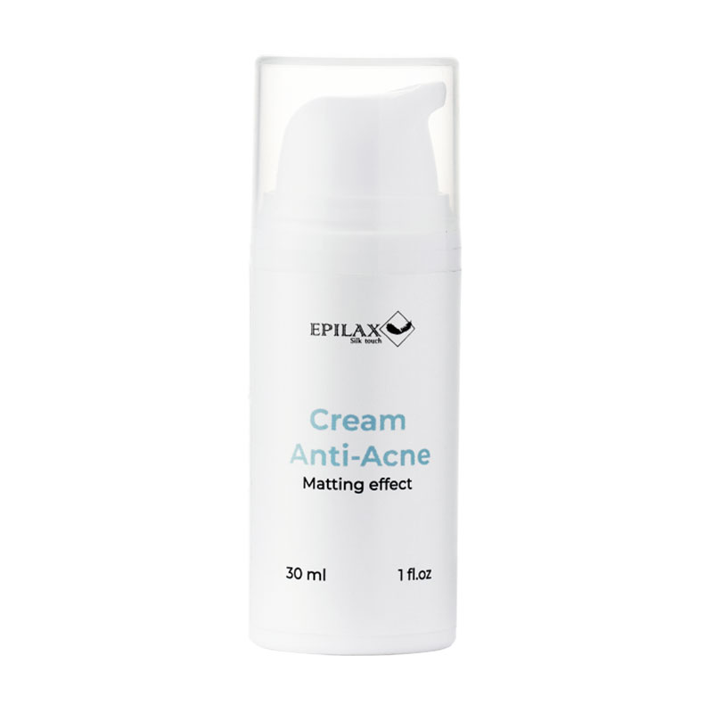 Матувальний крем для обличчя Epilax Silk Touch Cream Anti-Acne для жирної та проблемної шкіри, 30 мл