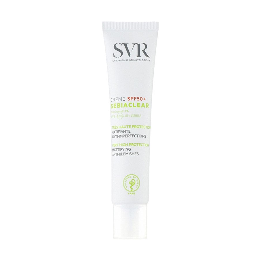 Матувальний сонцезахисний крем для проблемної шкіри обличчя SVR Sebiaclear Cream SPF 50+ Very High Protection, 40 мл
