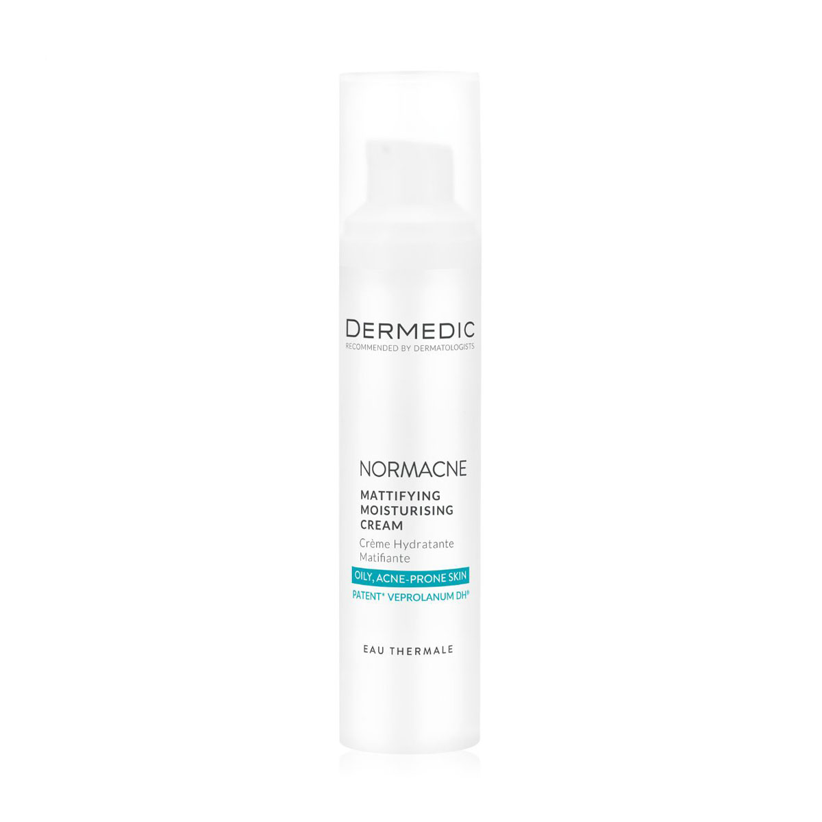 Матувальний зволожувальний крем для обличчя Dermedic Normacne Mattifying Moisturizing Cream для жирної, комбінованої та схильної до акне шкіри, 40 мл