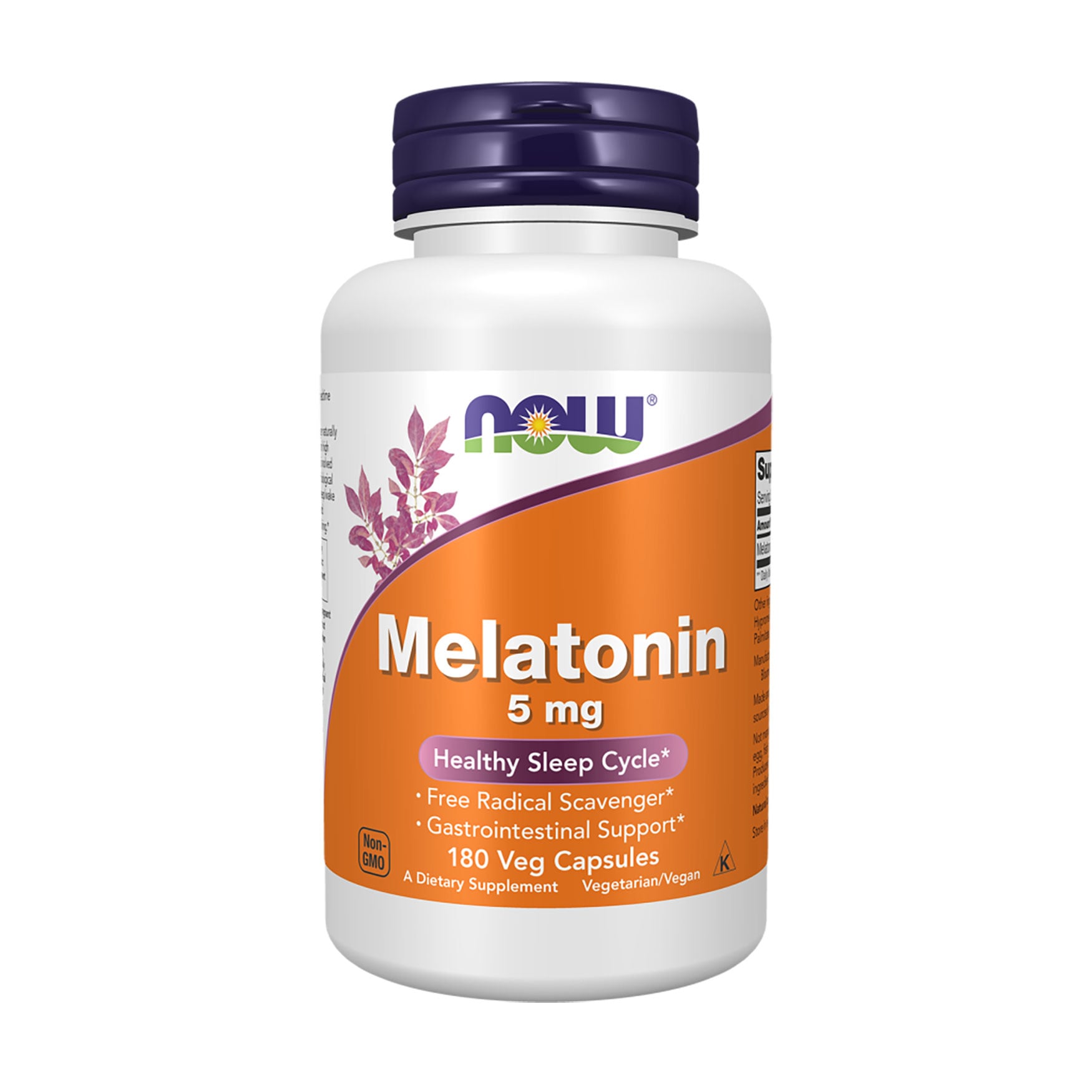 Мелатонін NOW foods Melatonin 5 мг, 180 капсул