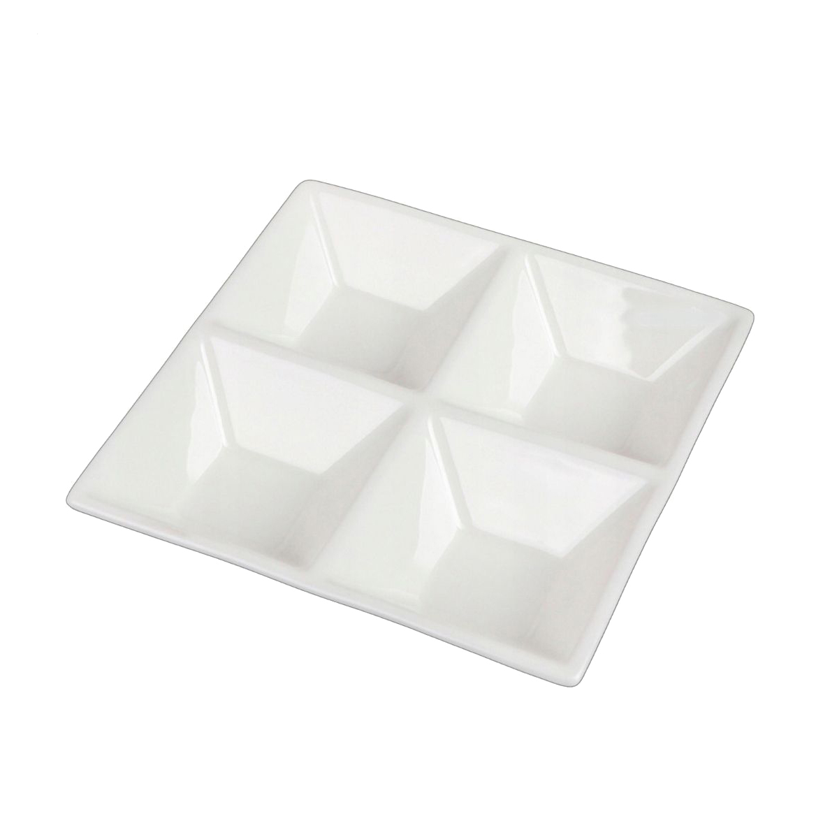 Менажниця Wilmax Divided Square Dish, 4 секції, 20*20*3 см (WL-992018)