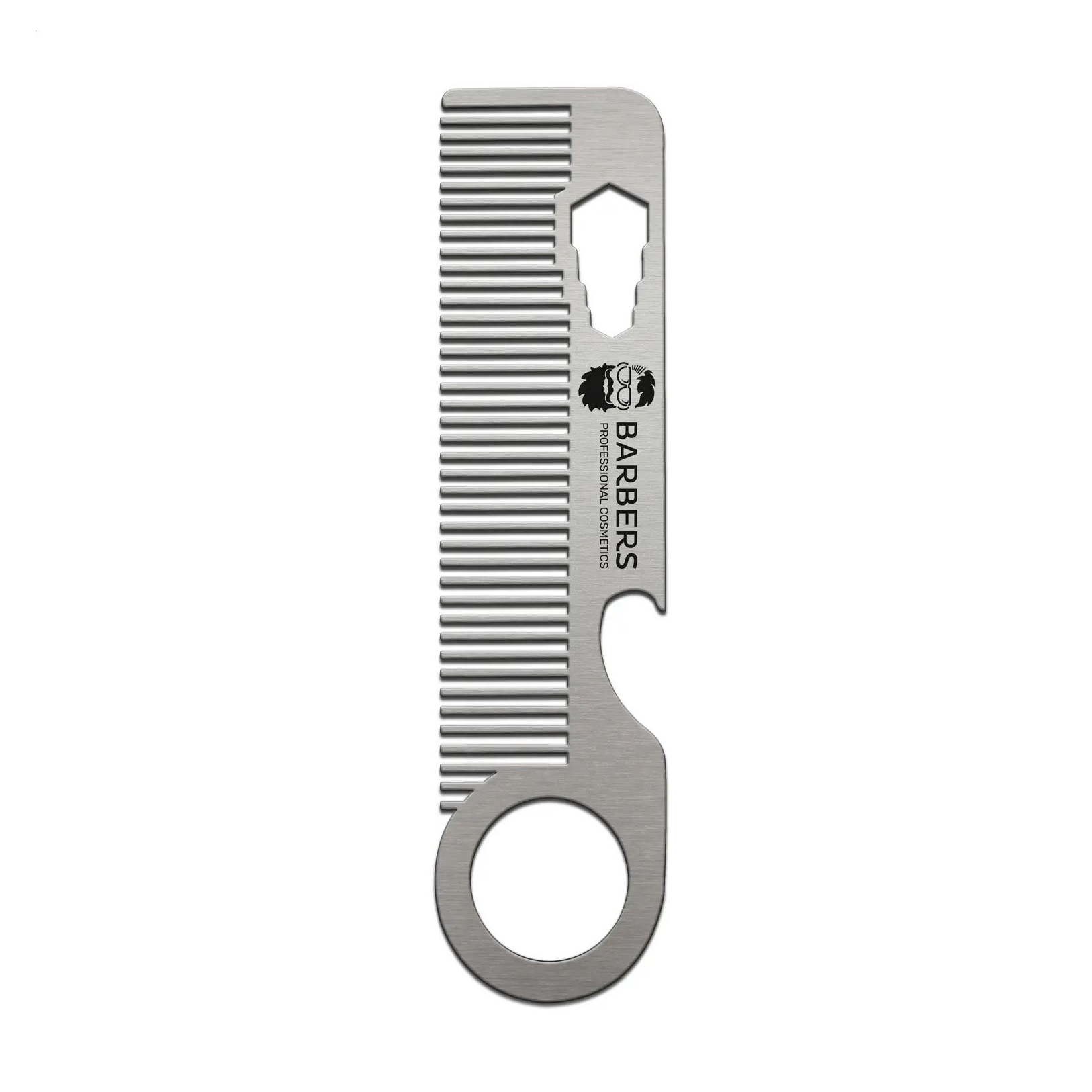 Металевий гребінець для бороди та волосся Barbers Metal Comb, 1 шт