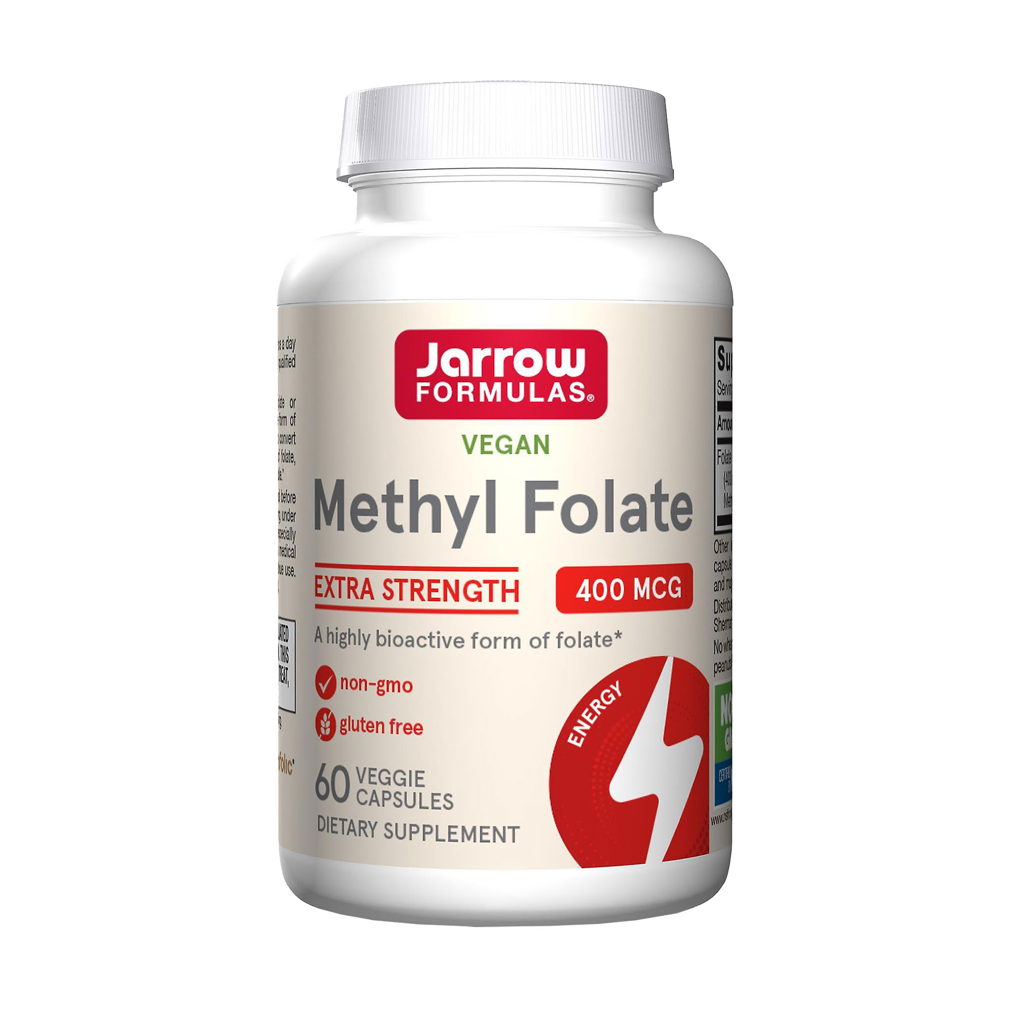 Метил фолієва кислота (Метилфолат) Jarrow Formulas Methyl Folate 400 мкг, 60 капсул