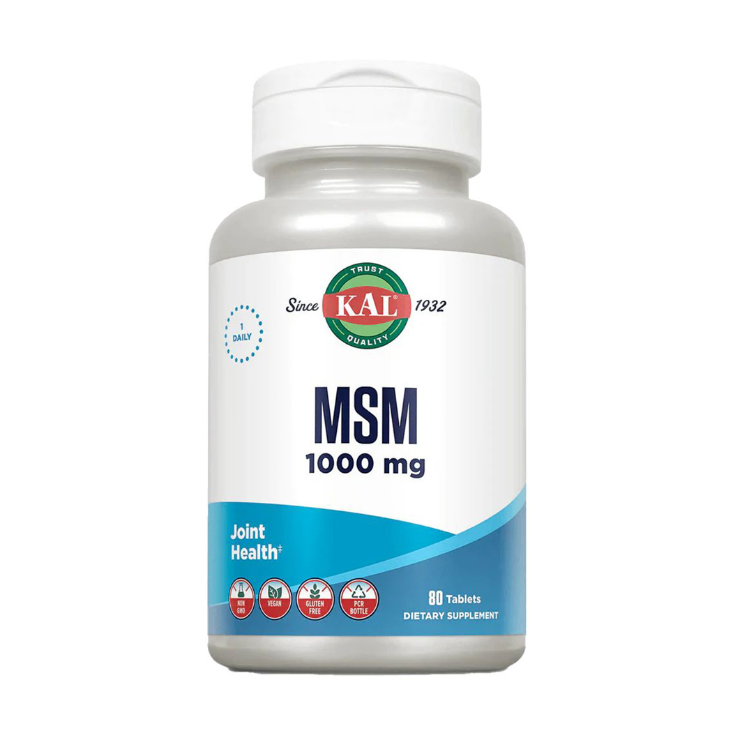 Метилсульфонілметан KAL MSM 1000 мг, 80 таблеток