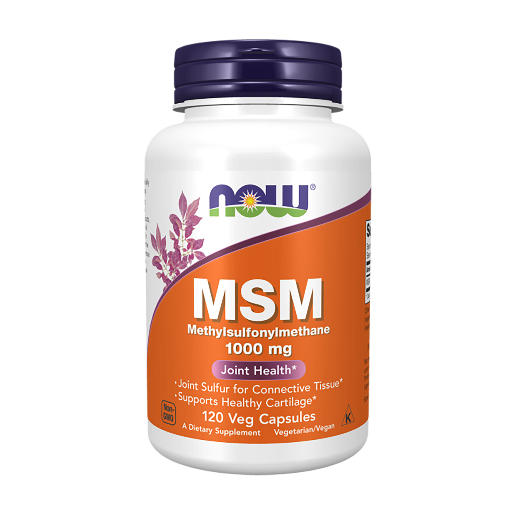 Метилсульфонілметан NOW foods MSM 1000 мг, 120 капсул
