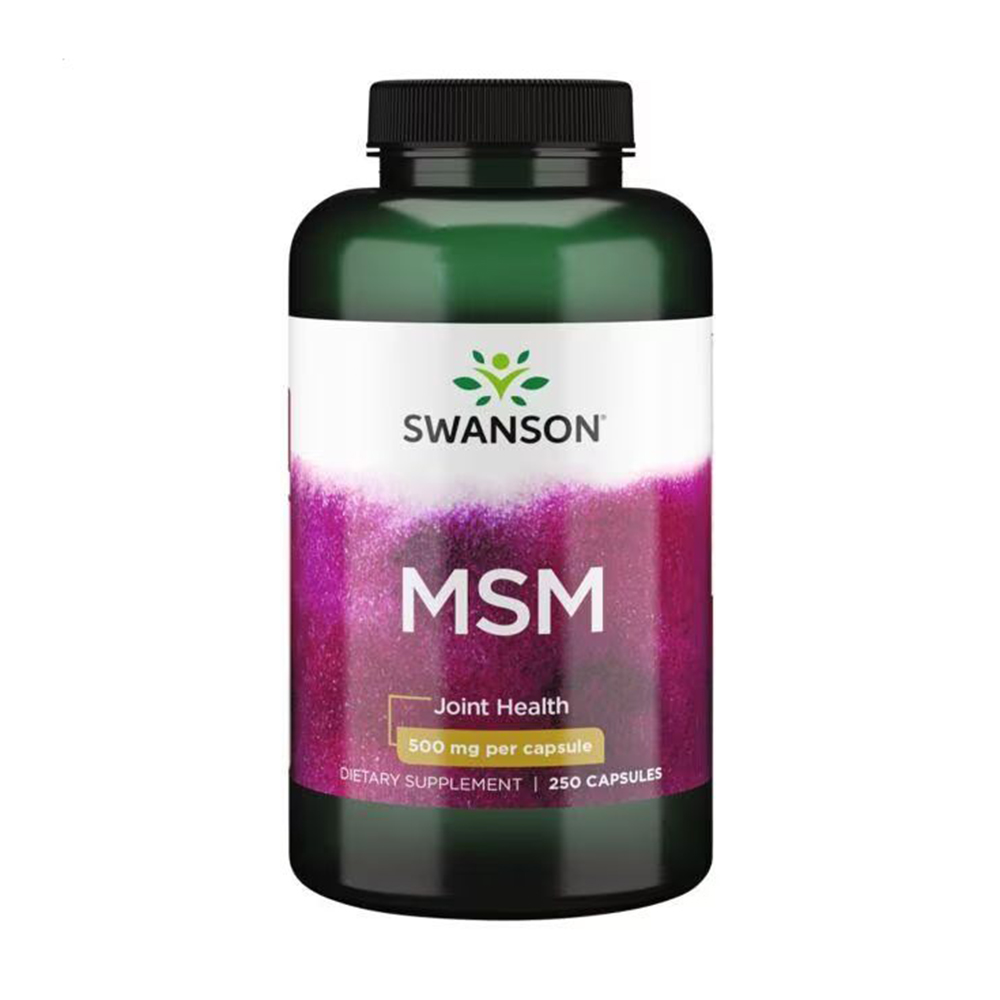 Метилсульфонілметан Swanson MSM 500 мг, 250 капсул
