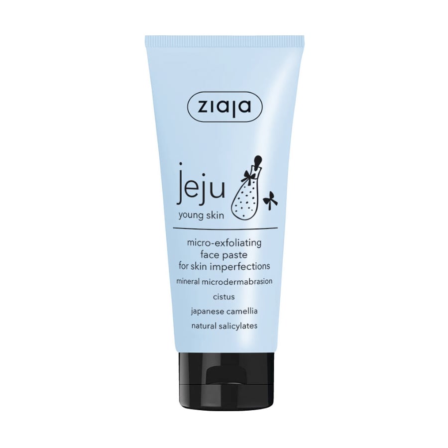 Мікровідлущувальна паста для обличчя Ziaja Jeju Young Skin для молодої шкіри, 75 мл