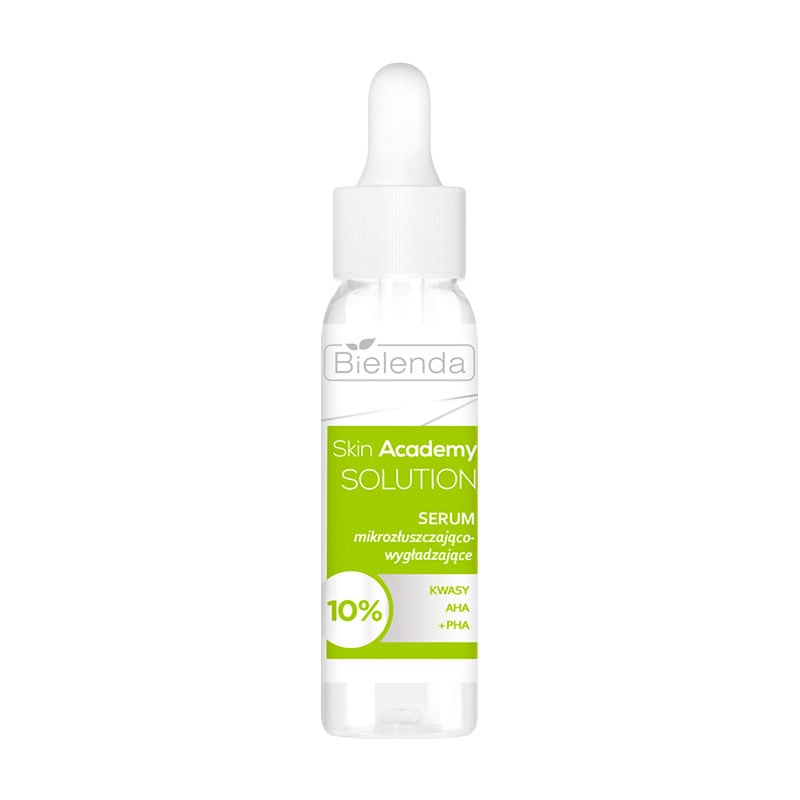 Мікровідлущувальна та розгладжувальна сироватка для обличчя Bielenda Skin Academy Solution Serum, 30 мл