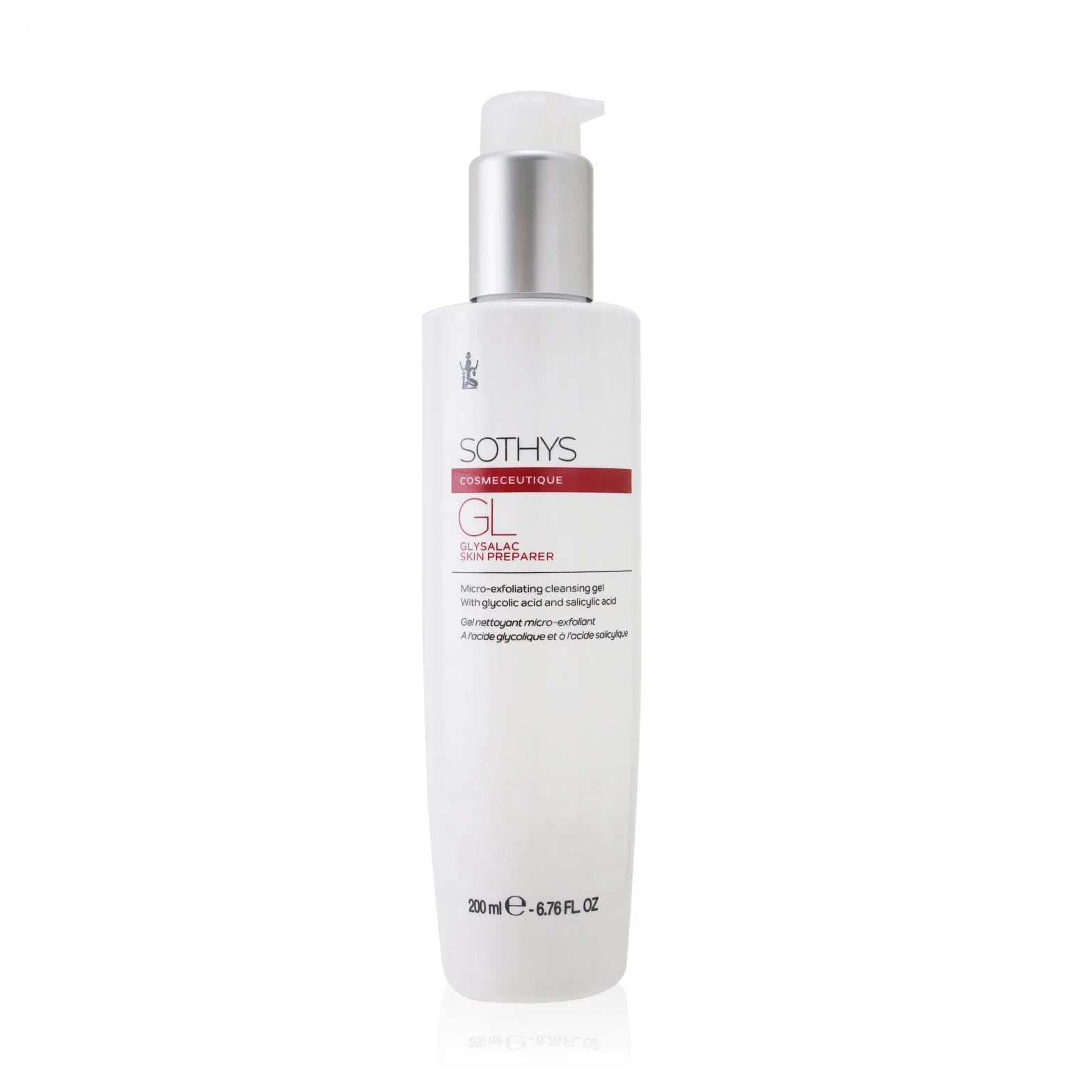 Мікровідлущувальний гель для вмивання Sothys GL Glisalac Skin Preparer Micro-exfoliating Cleansing Gel з гліколевою та саліциловою кислотою, 200 мл