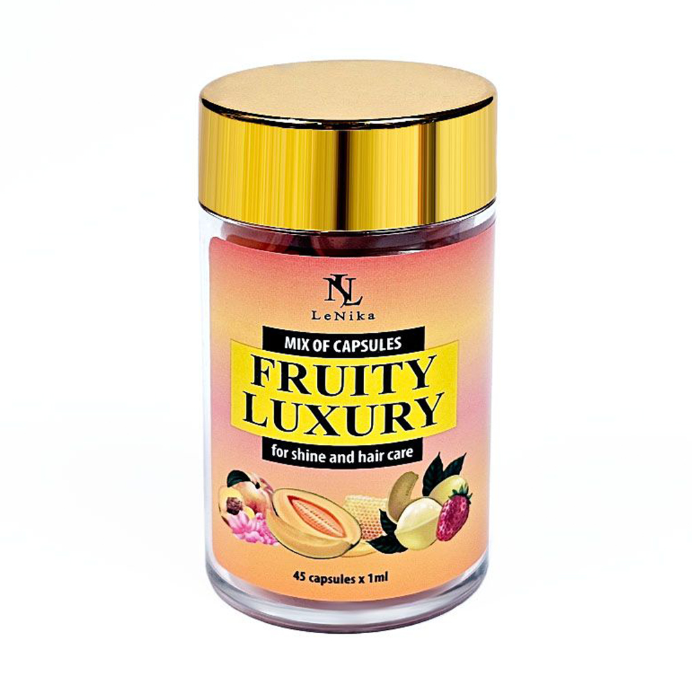 Мікс з капсул для волосся LeNika Fruity Luxury For Shine And Hair Care Mix Of Capsules Фруктова розкіш, 45*1 мл