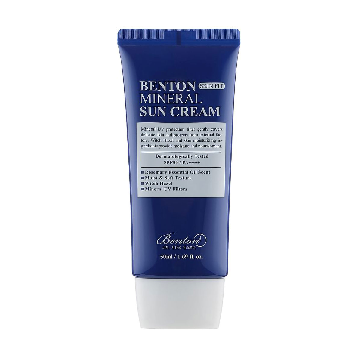 Мінеральний сонцезахисний крем для обличчя Benton Skin Fit Mineral Sun Cream, SPF 50+/PA++++, 50 мл