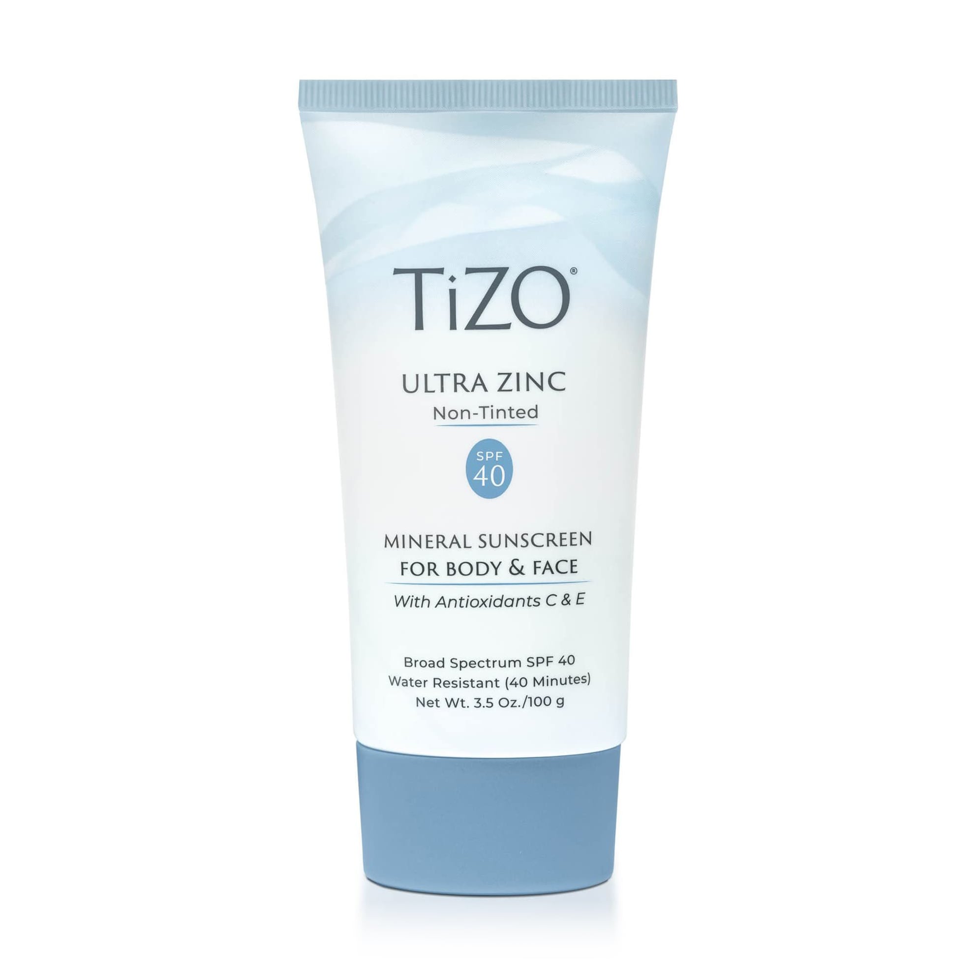 Мінеральний сонцезахисний крем для обличчя та тіла TiZO Ultra Zinc Body &amp; Face Non-Tinted SPF 40 без відтінку, 100 г