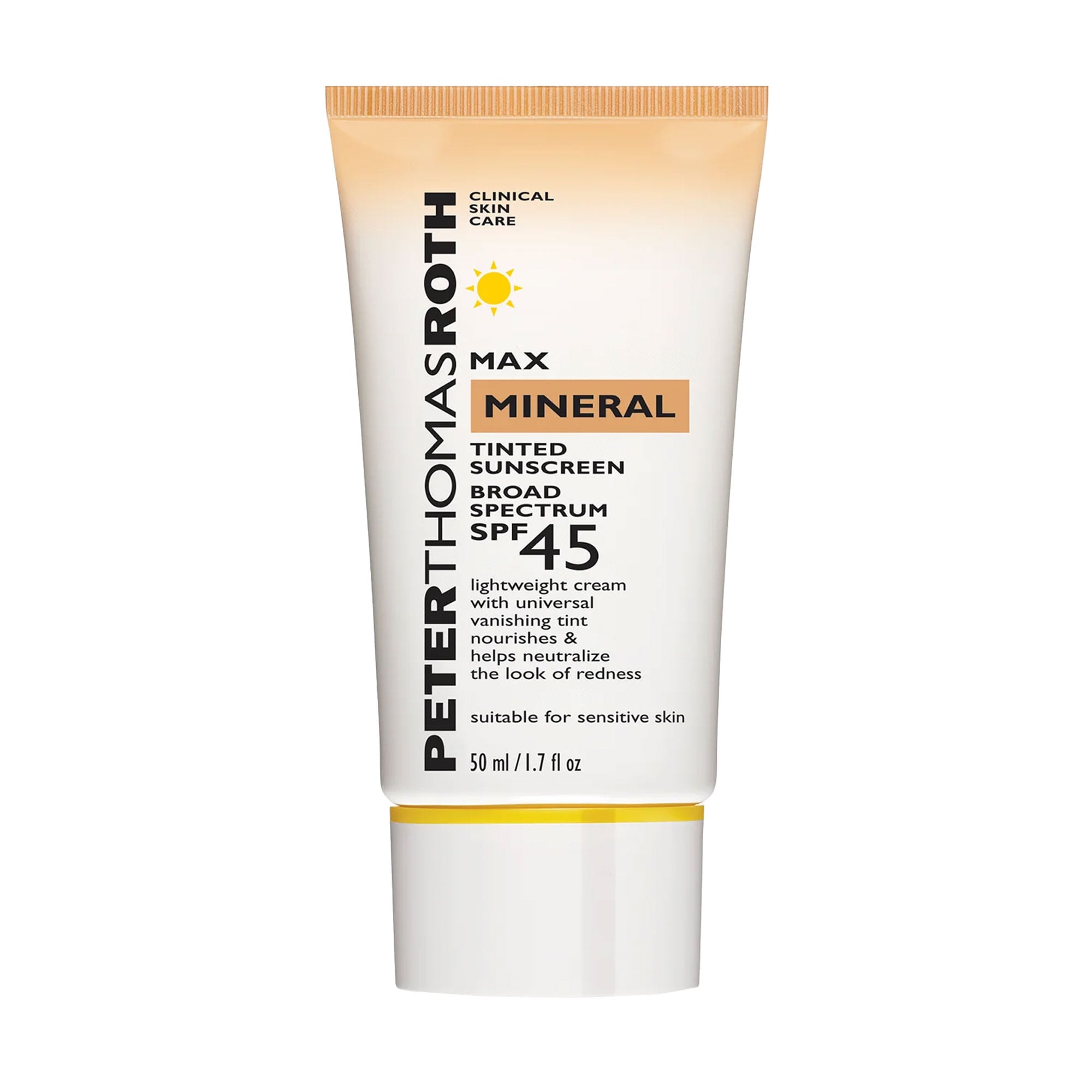 Мінеральний сонцезахисний тінт для обличчя Peter Thomas Roth Max Mineral Tinted Sunscreen Broad Spectrum, SPF 45, 50 мл