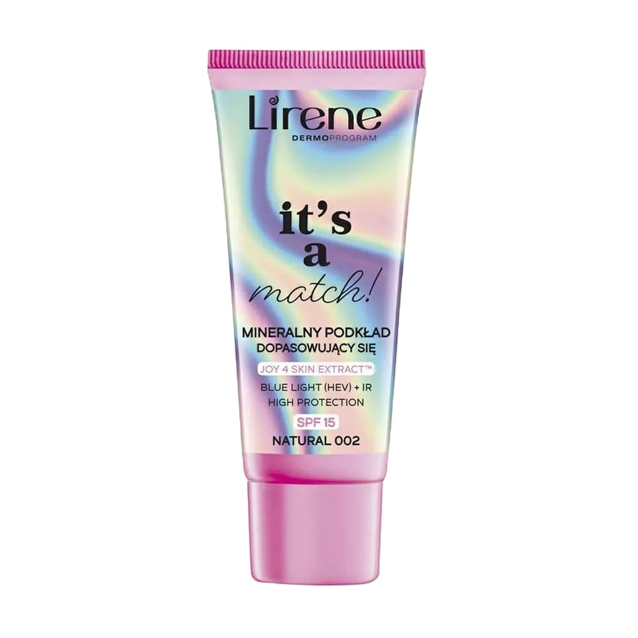 Мінеральний тональний крем для обличчя Lirene It's A Match SPF 15 002 Natural, 30 мл