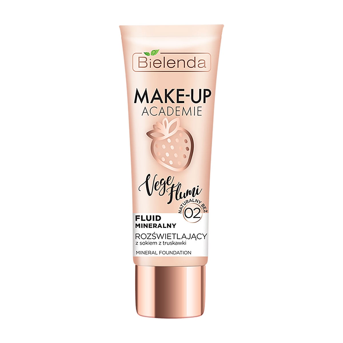 Мінеральний тонувальний флюїд для обличчя Bielenda Make-Up Academie Vege Flumi Fluid Mineralny 02 Натурально-бежевий, 30 мл
