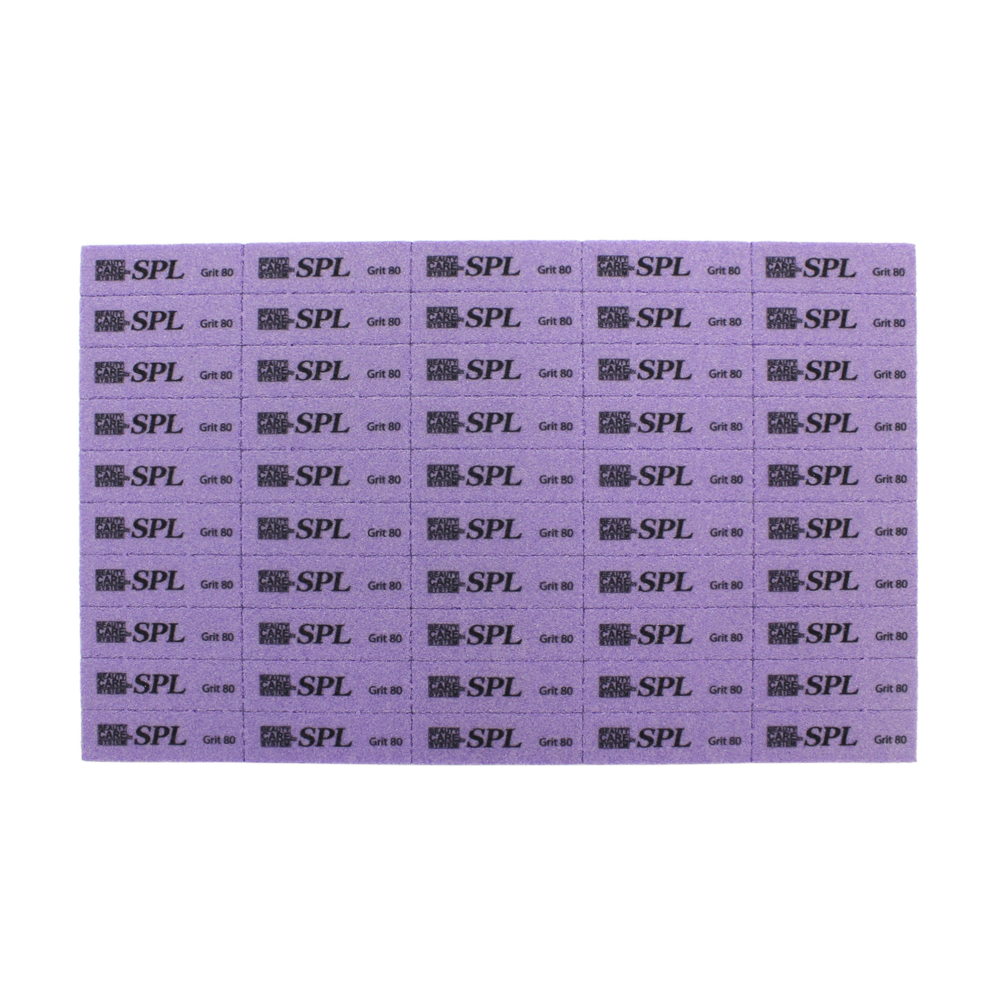 Міні блок мінеральний для нігтів SPL 80 грит, 50 шт (MS-957)