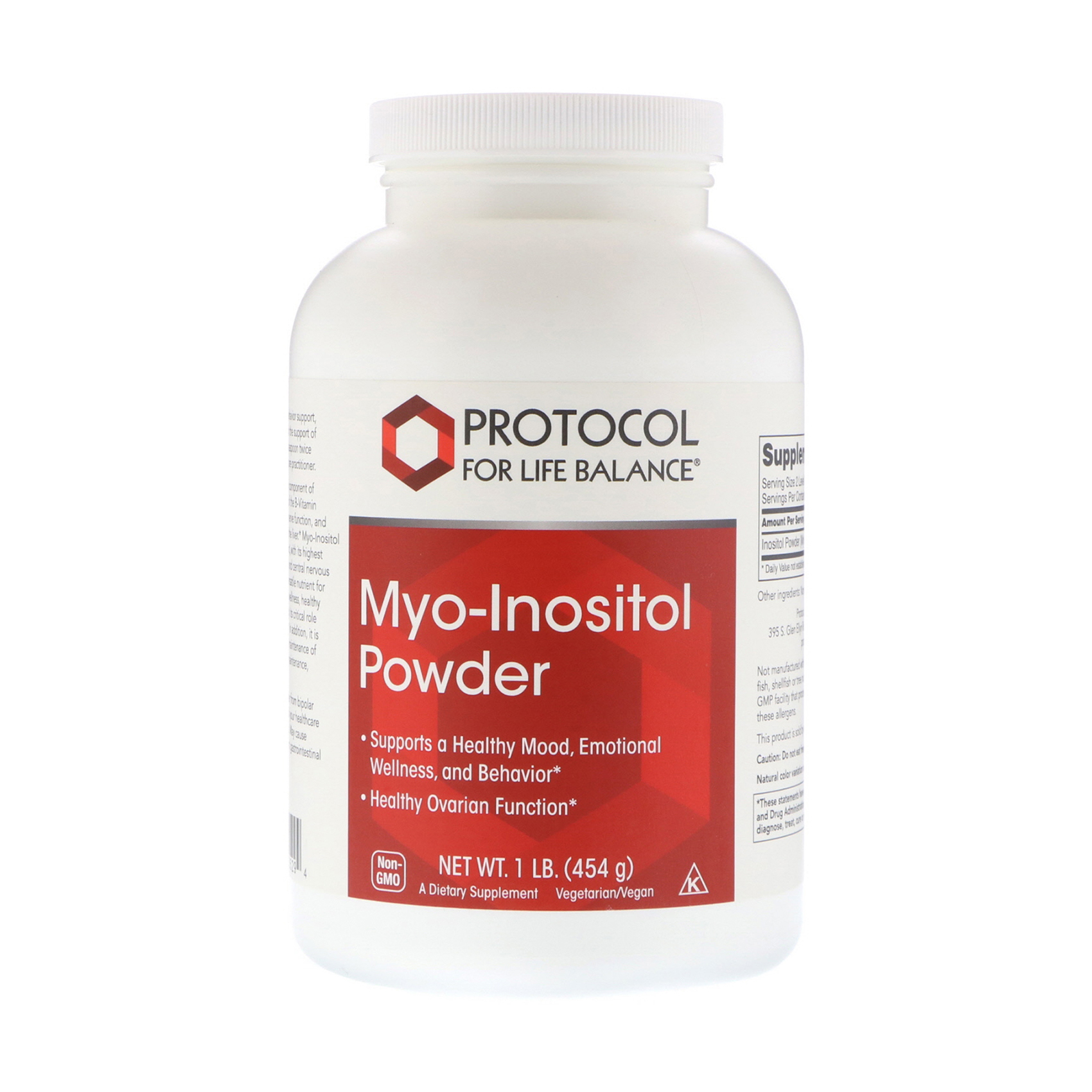 Міо-інозитол Protocol For Life Balance Myo-Inositol Powder в порошку, 454 г