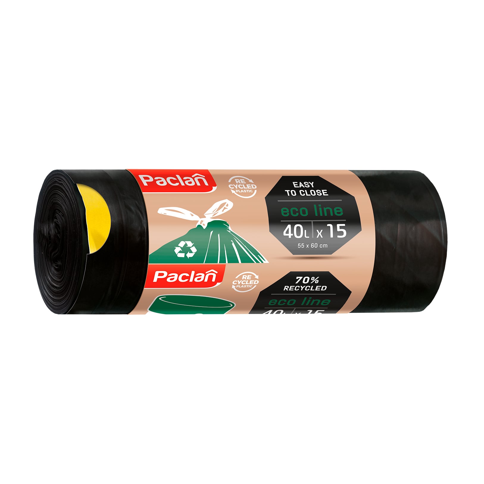 Мішки для сміття Paclan Eko Line 40 л, 15 шт
