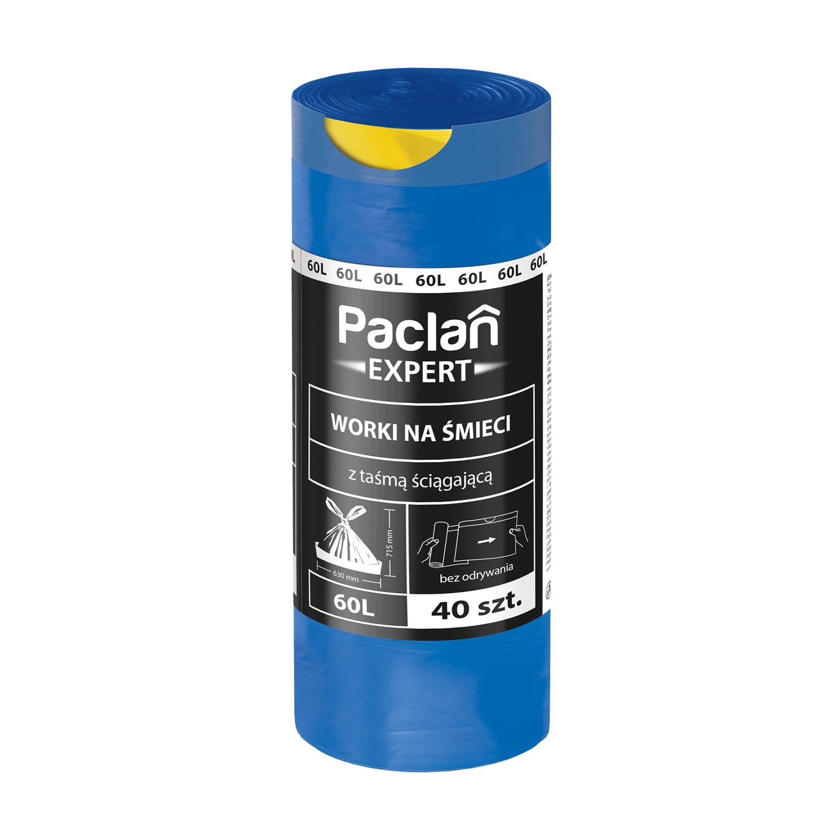 Мішки для сміття Paclan Expert 60 л, 40 шт
