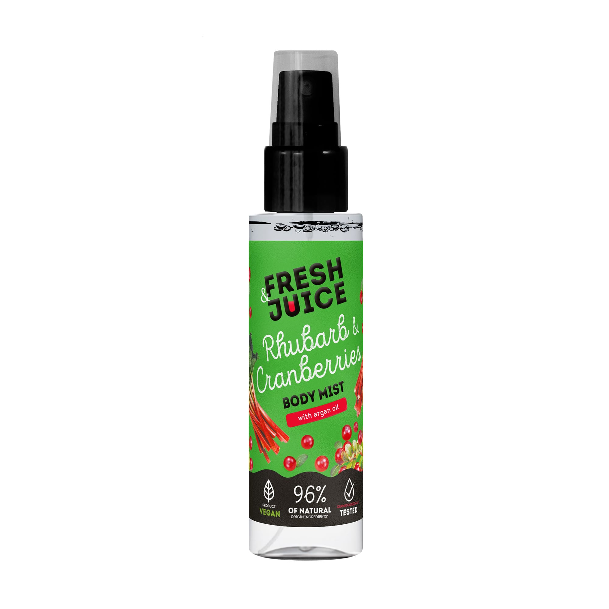 Міст для тіла Fresh Juice Rhubarb &amp; Cranberries Body Mist з аргановою олією, 150 мл