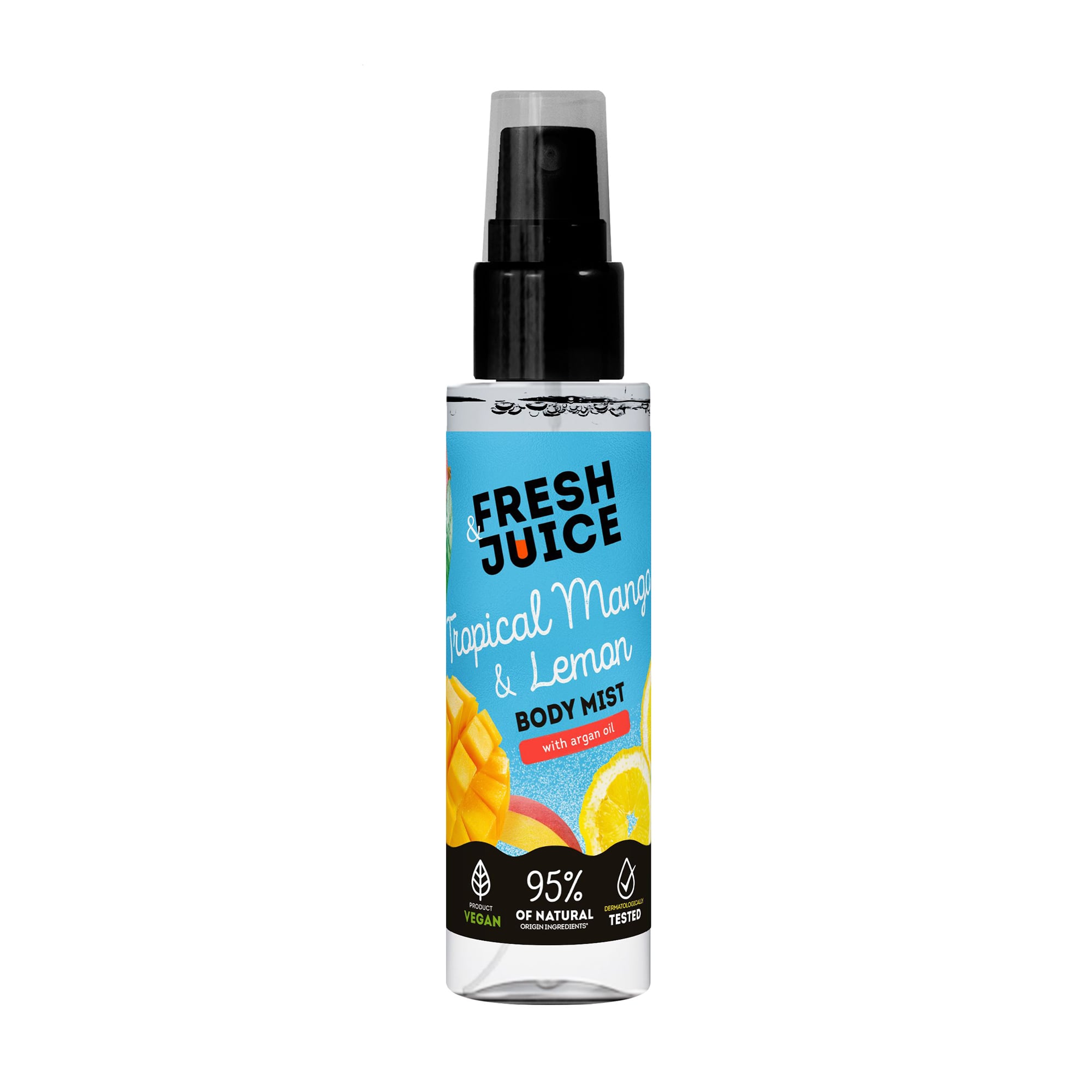 Міст для тіла Fresh Juice Tropical Mango &amp; Lemon Body Mist з аргановою олією, 150 мл