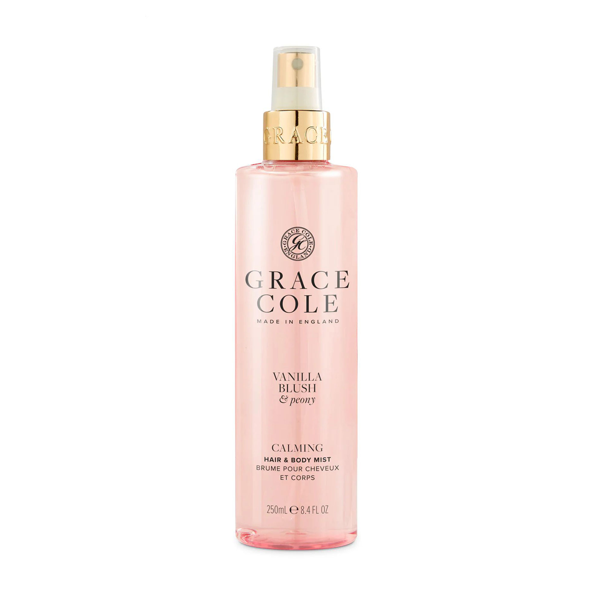 Міст для тіла та волосся Grace Cole Calming Hair &amp; Body Mist Vanilla Blush &amp; Peony, 250 мл