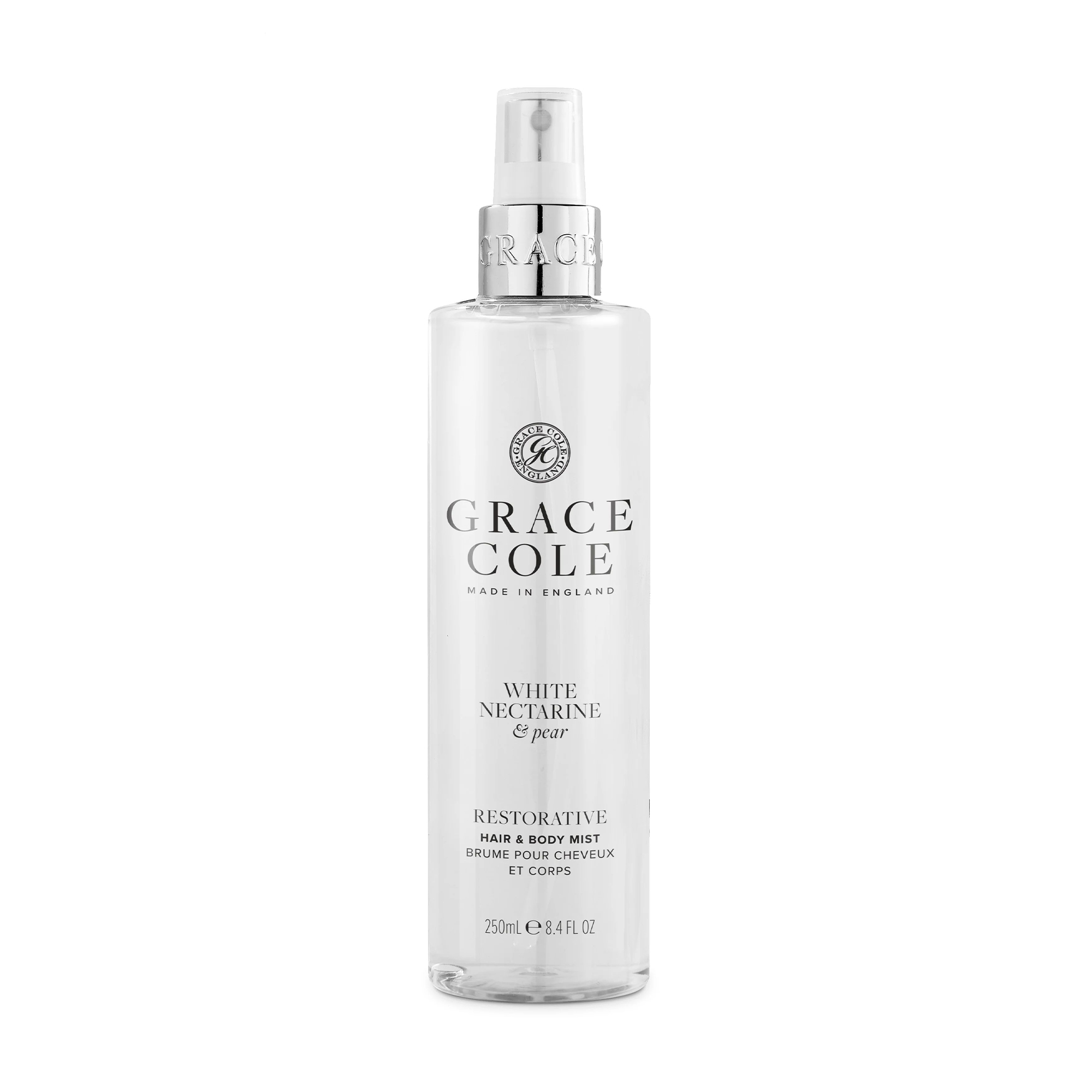 Міст для тіла та волосся Grace Cole Hair &amp; Body Mist White Nectarine &amp; Pear, 250 мл