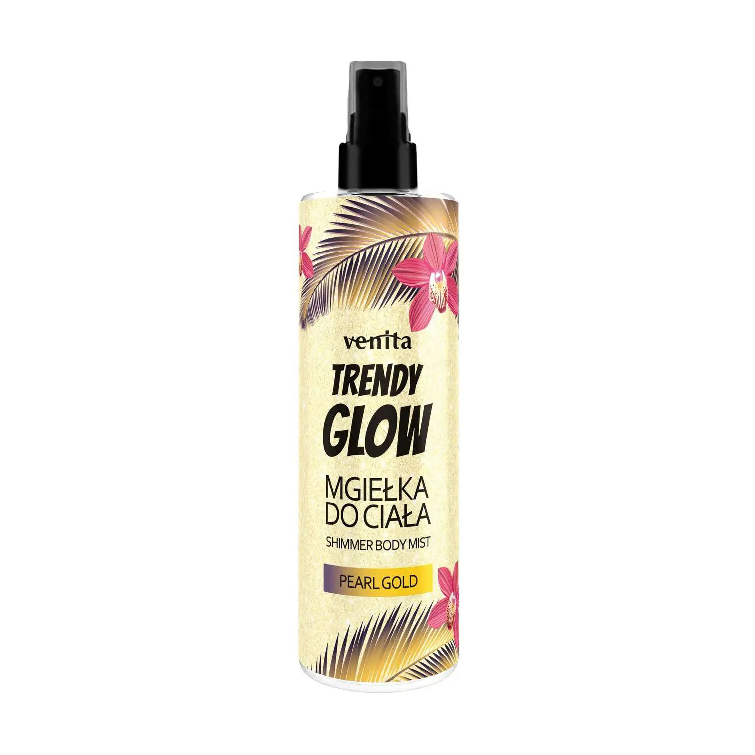 Міст для тіла Venita Trendy Glow Shimmer Pearl Gold Body Mist, 200 мл