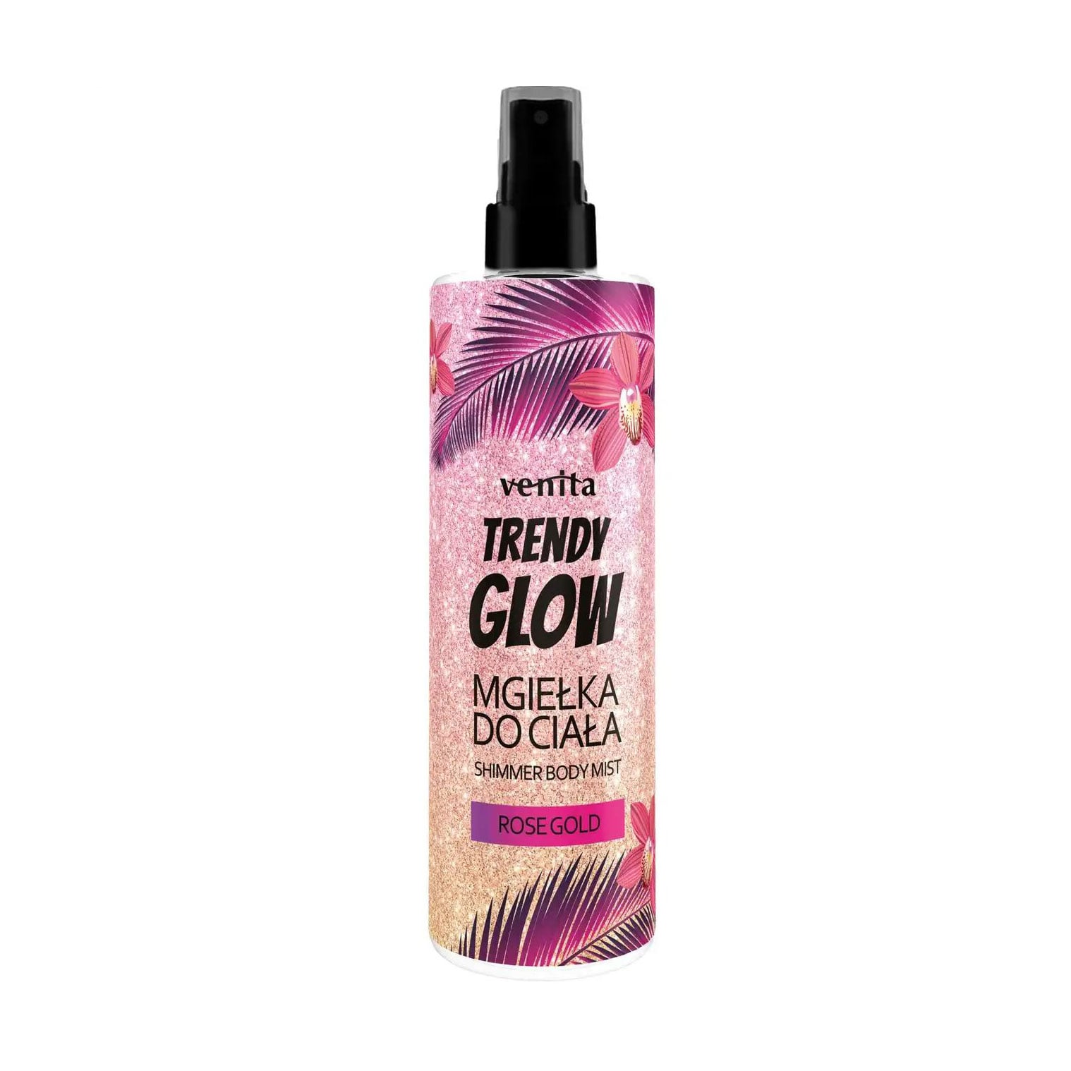 Міст для тіла Venita Trendy Glow Shimmer Rose Gold Body Mist, 200 мл