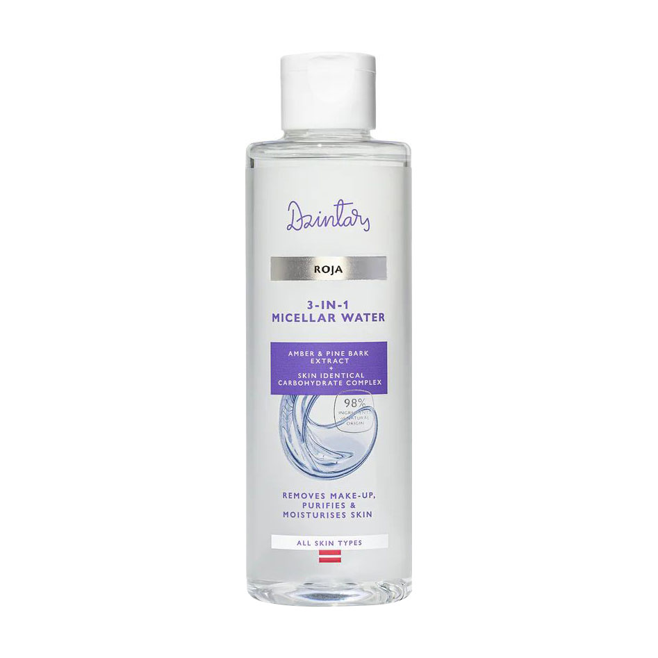 Міцелярна вода 3 в 1 Dzintars Roja 3-In-1 Micellar Water для всіх типів шкіри, з екстрактами бурштину та соснової кори, 200 мл