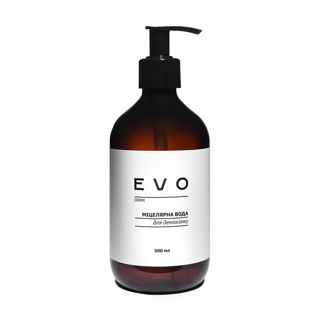 Міцелярна вода для демакіяжу EVO derm, 500 мл