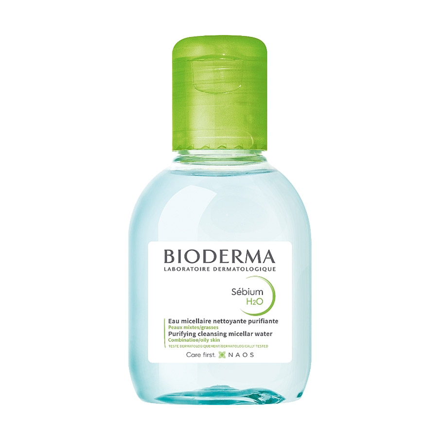Міцелярна вода для обличчя Bioderma Sebium Н2О Purifying Cleansing Micellar Water для жирної, комбінованої шкіри, 100 мл