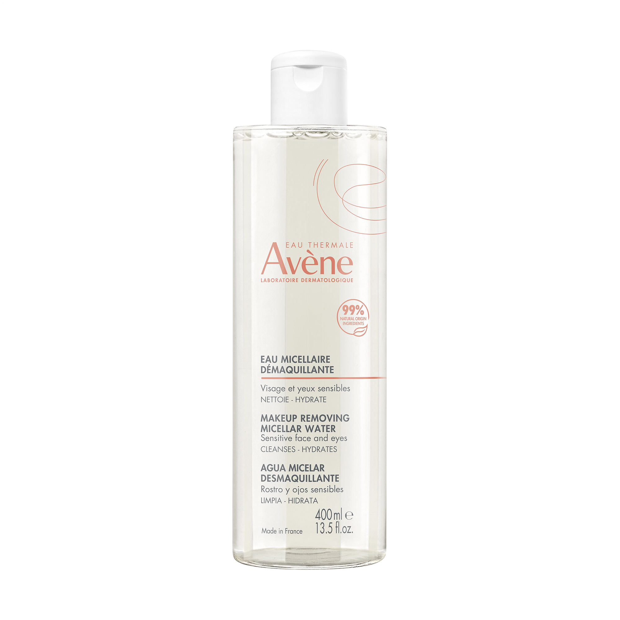 Міцелярна вода для зняття макіяжу Avene Make-Up Removing Micellar Water для чутливої шкіри, 400 мл