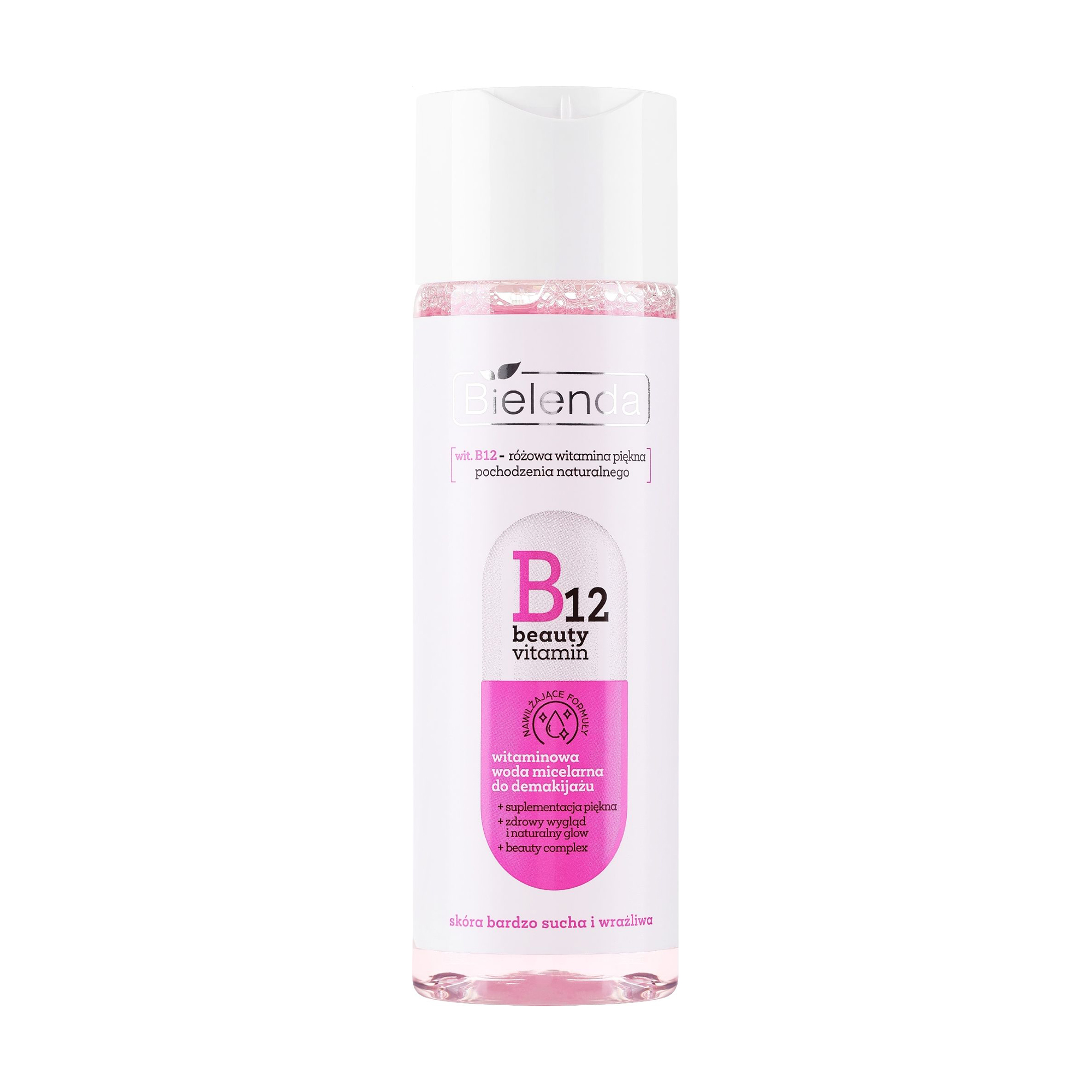 Міцелярна вода для зняття макіяжу Bielenda B12 Beauty Vitamin Micellar Water, 500 мл