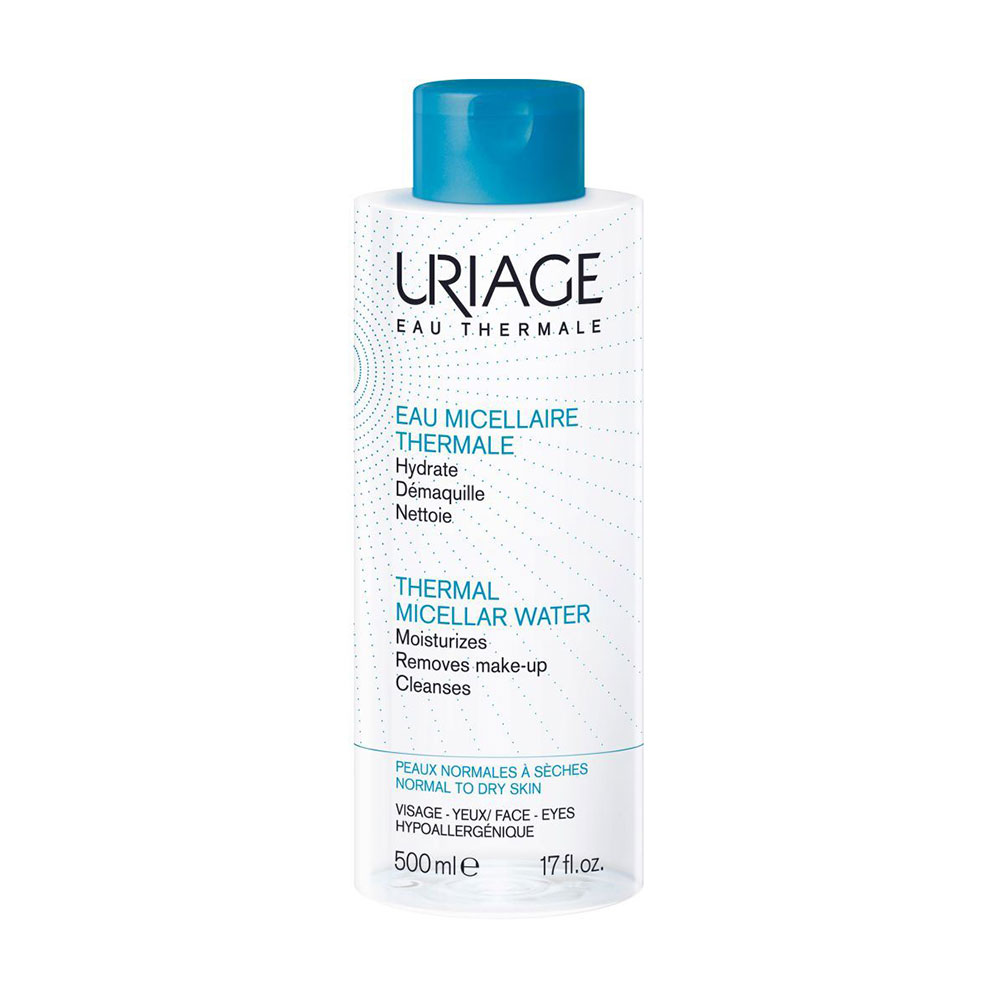 Міцелярна вода Uriage Thermal Micellar Water для нормальної та сухої шкіри обличчя, 500 мл