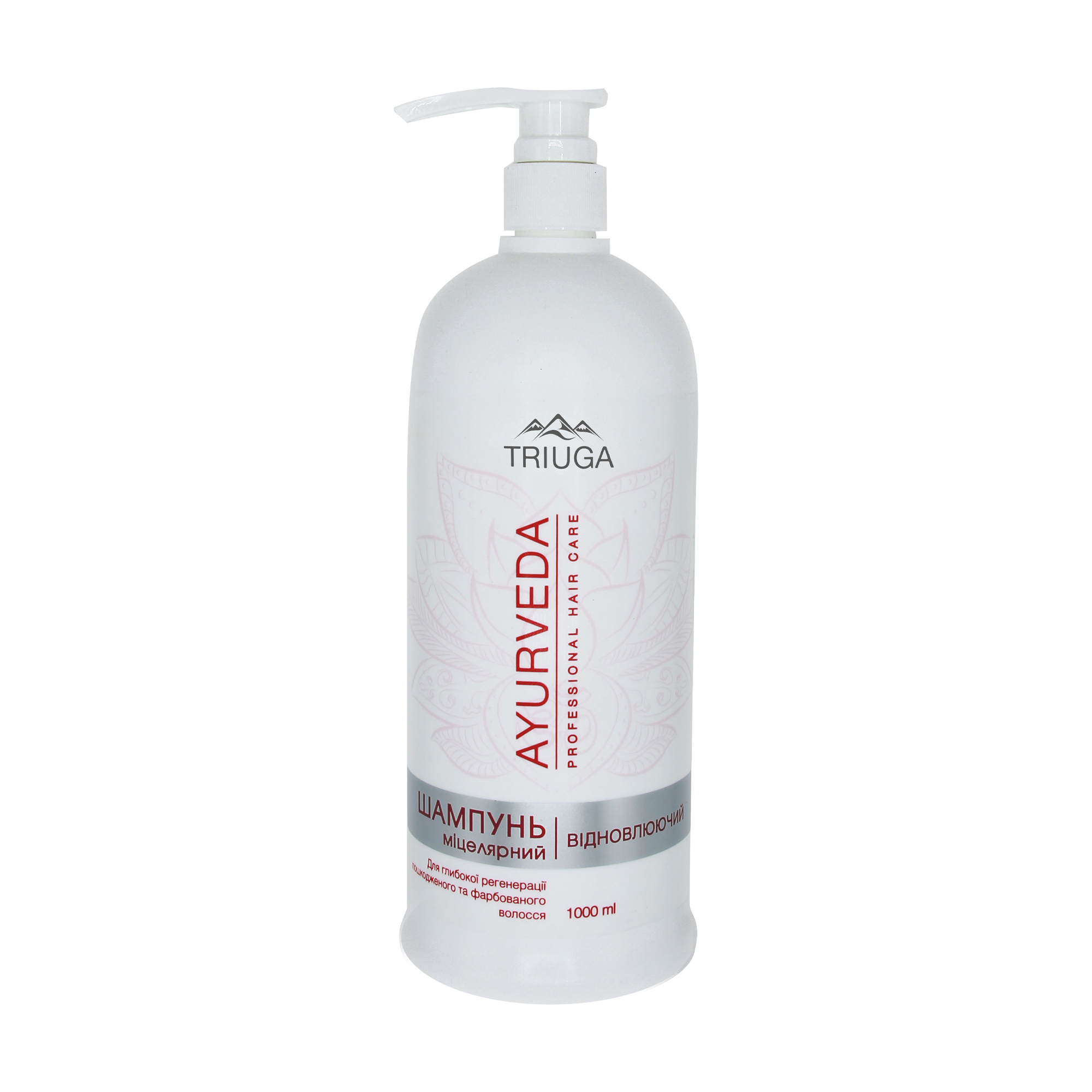 Міцелярний шампунь для волосся Triuga Ayurveda Professional Hair Care, Відновлювальний, 1 л
