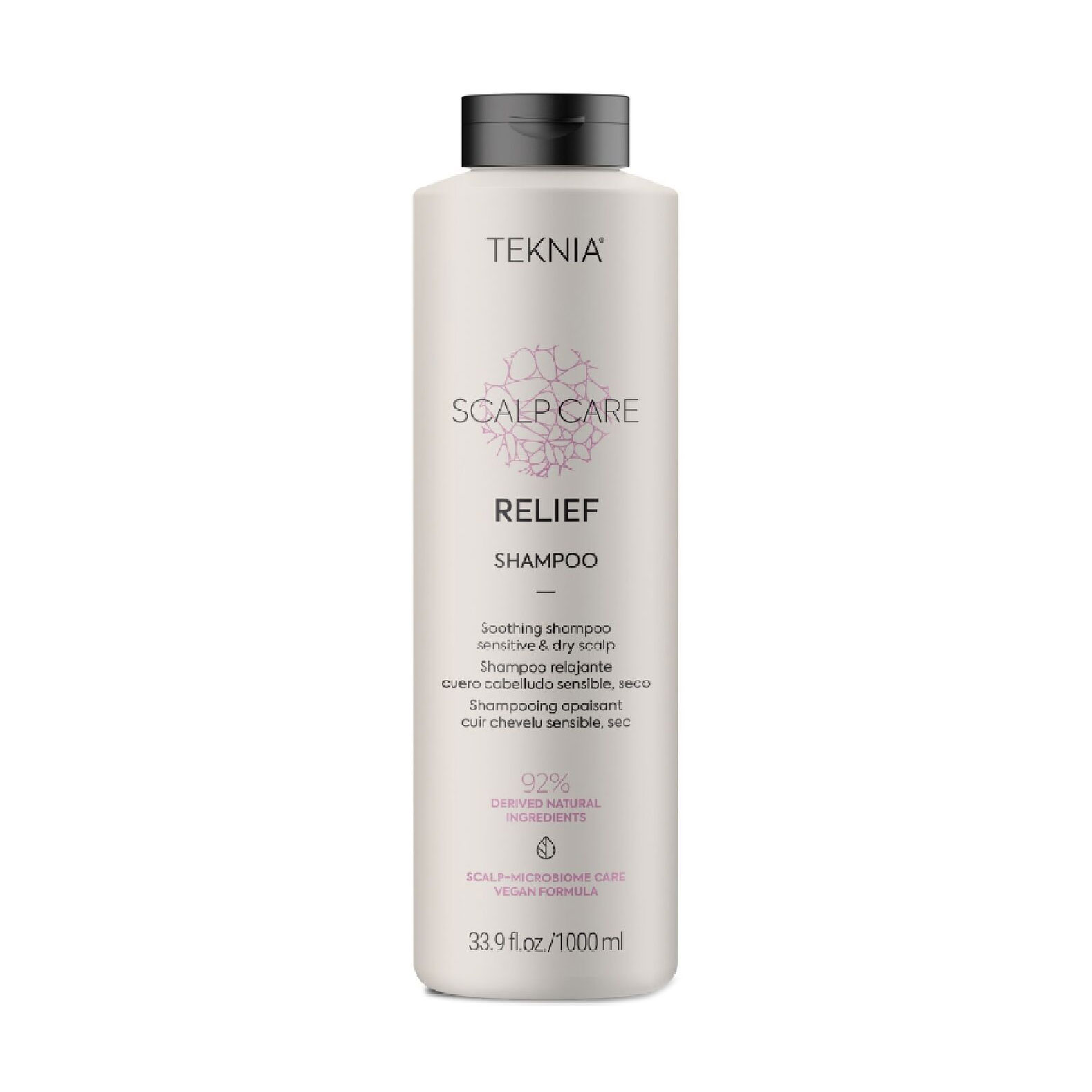 Міцелярний шампунь Lakme Teknia Scalp Care Relief Shampoo для чутливої та сухої шкіри голови, 1 л