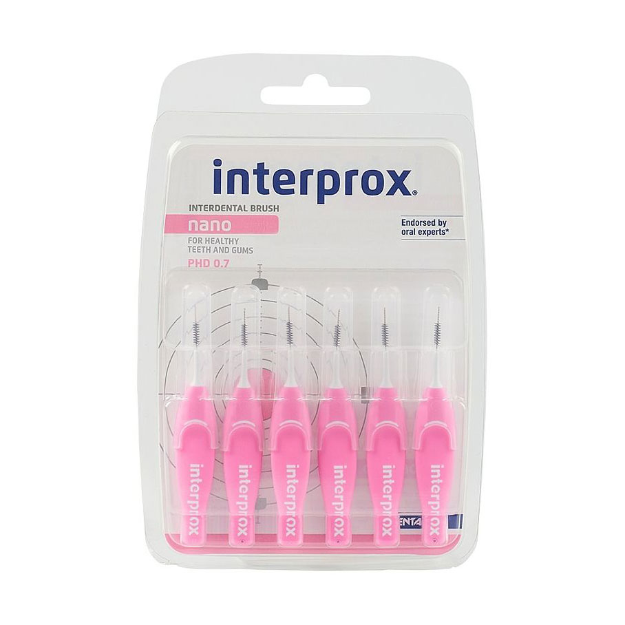 Міжзубна щітка Dentaid Interprox 4G Nano, 0.7 мм, 6 шт