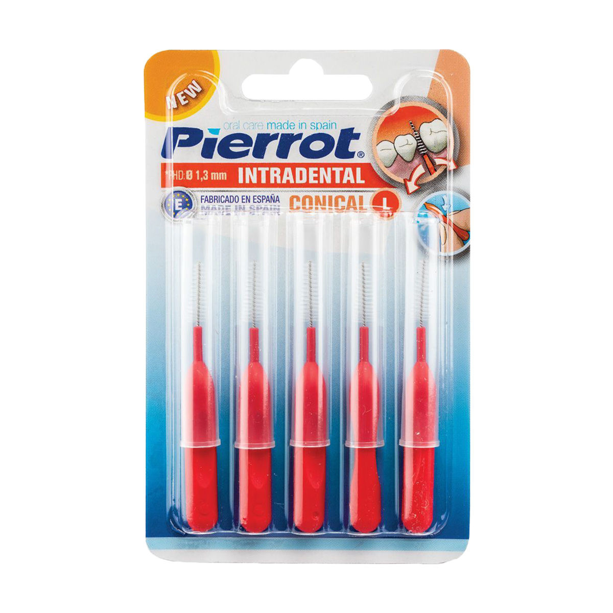 Міжзубні йоржики Pierrot Interdental Conical 1.3 мм, 5 шт