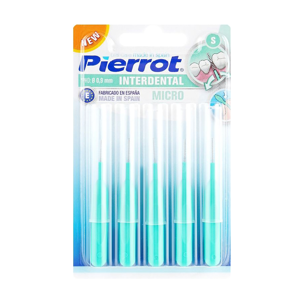 Міжзубні йоржики Pierrot Interdental Micro 0.9 мм, 5 шт